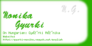 monika gyurki business card